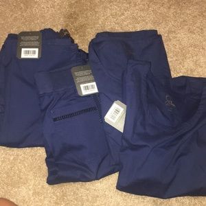 NWT lot of 4 Jaanuu scrubs XS - NAVY